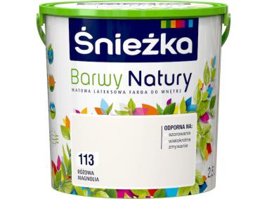 Zdjęcie: Farba Barwy Natury różowa magnolia 113 2,5L ŚNIEŻKA