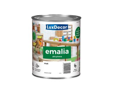 Zdjęcie: Emalia akrylowa śnieżna biel 0,75 L mat LUXDECOR