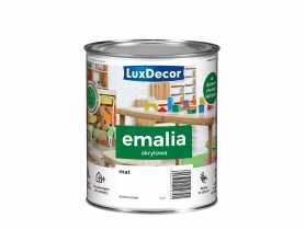 Emalia akrylowa śnieżna biel 0,75 L mat LUXDECOR