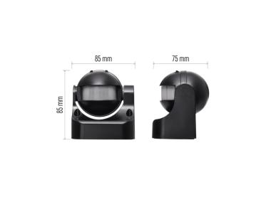 Zdjęcie: Czujnik ruchu PIR IP44 1200W czarny EMOS