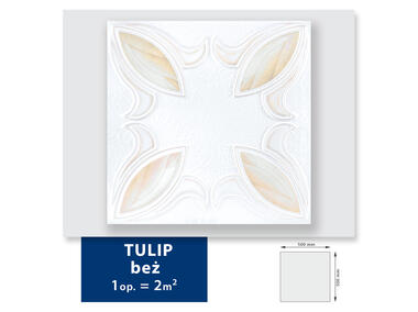 Zdjęcie: Kaseton Exclusiv Tulip beż (2 m2) biały DMS