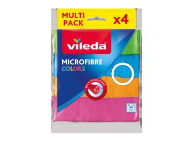 Zdjęcie: Ściereczka Microfibre Colors 4 szt. VILEDA