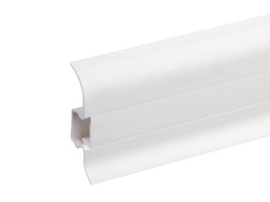 Zdjęcie: Listwa przypodłogowa PVC Premium Classic 22x59 mm; 2,20 m Biały RAL 9003 Mat CEZAR