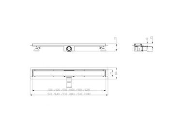 Zdjęcie: Odpływ liniowy Sleek 1000 mm HYDROLAND