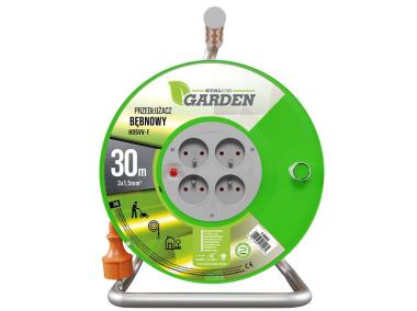 Zdjęcie: Przedłużacz bębnowy garden eco line 25 m, 10a, 3x1mm s-80800 STALCO