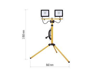 Zdjęcie: Naświetlacz LED Hobby Slim 2x30W + statyw EMOS