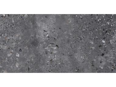 Zdjęcie: Gres szkliwiony Terazzo Anthracite Matt 60x120 cm Ceramika NETTO