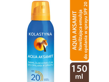 Zdjęcie: Emulsja do opalania w sprayu Aqua Aksamit SPF20 0,15 L KOLASTYNA