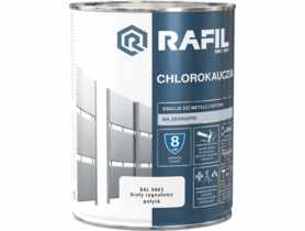 Emalia chlorokauczukowa biały sygnałowy RAL9003 0,9 L RAFIL