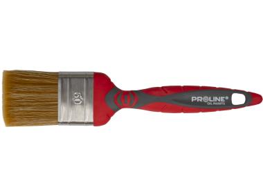 Zdjęcie: Pędzel płaski premium 80mm,rączka 2k-tpr,ss,olej PROLINE