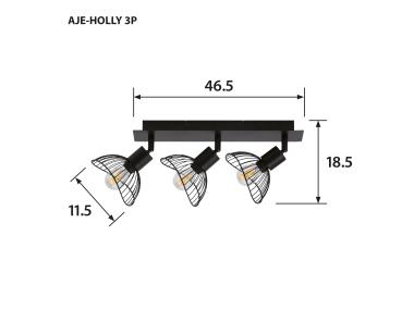 Zdjęcie: Listwa Aje-Holly 3P E14 3x40W ACTIVEJET