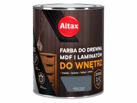 Farba do drewna,MDF i laminatów do wnętrz 0,75 L antracyt ALTAX