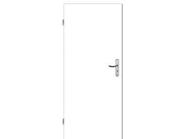Zdjęcie: Drzwi wewnętrzne 80 cm lewe pełne gładkie białe lakierowane Classik VOSTER