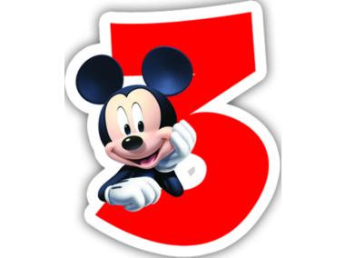Zdjęcie: Świeczka urodzinowa Playful Mickey 3 DISNEY