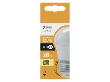 Zdjęcie: Żarówka LED Basic Mini Globe, E27, 6 W (42 W), 510 lm, ciepła biel EMOS