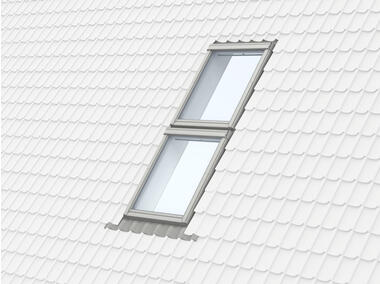 Zdjęcie: Kołnierz kombi EKW 0007E profilowany element górny, 78x118 cm VELUX