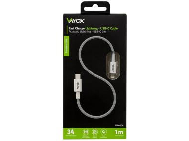 Zdjęcie: Kabel USB-C - Lightning 20W 3A 1 m premium line VA0106 VAYOX