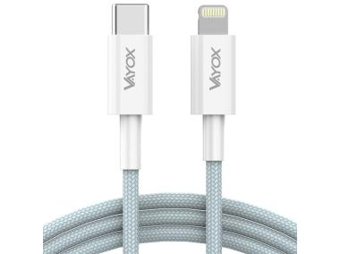 Zdjęcie: Kabel USB-C - Lightning 20W 3A 1 m premium line VA0106 VAYOX