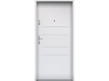 Zdjęcie: Drzwi wejściowe do mieszkań Bastion A-30 Biały 80 cm prawe OSP KR CENTER