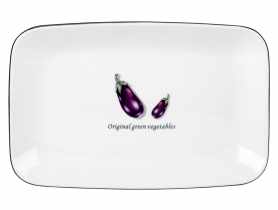 Półmisek Toskania z porcelany New Bone 23 cm wzór 4 Aubergine DECOR