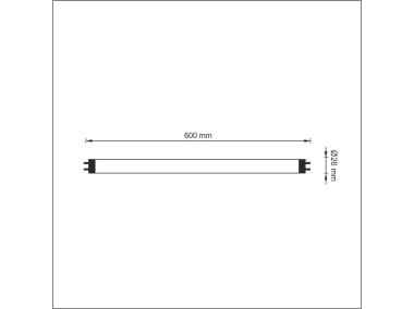 Zdjęcie: Żarówka LED POLUX T8 Tube DW 60cm 900lm glass POLUX