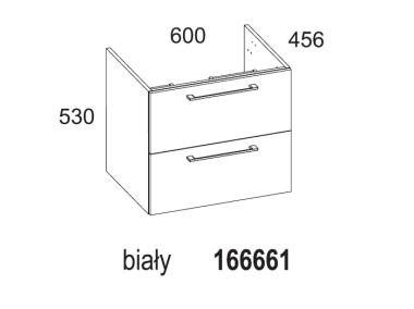 Zdjęcie: Szafka łazienkowa Modo 60 cm 2S biała ELITA