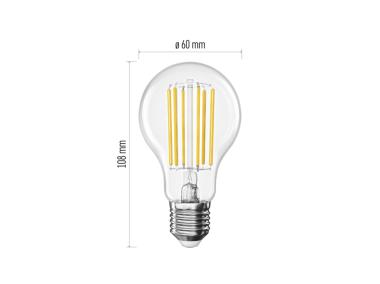 Zdjęcie: Żarówka LED Filament A60 A Class, E27, 7,2 W (100 W), 1521 lm, ciepła biel EMOS