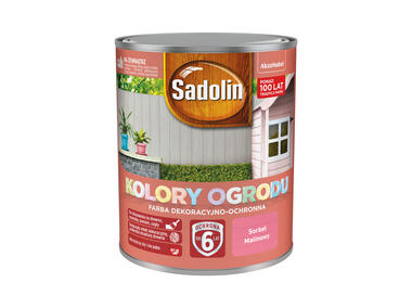 Zdjęcie: Farba do drewna Kolory ogrodu 0,7 L sorbet malinowy SADOLIN