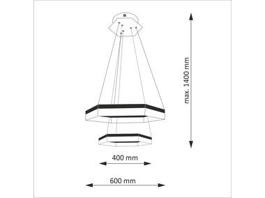 Zdjęcie: Lampa wisząca LED Luna 60 cm IL MIO