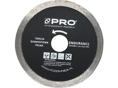 Zdjęcie: Tarcza diamentowa pełna Endurance 115 x 7 x 1.2 x 22.2 mm PRO FACHMAYER MAX