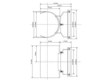 Zdjęcie: Siodło mechaniczne uniwersalne 110/110 mm MCALPINE