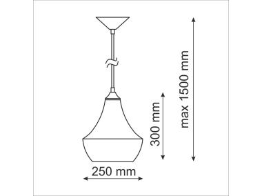 Zdjęcie: Lampa wisząca Modern E27 czarny IL MIO