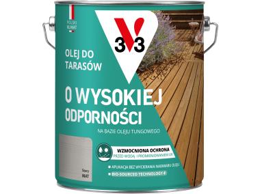 Zdjęcie: Olej do tarasów o wysokiej odporności Szary 4,5L V33