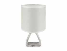 Lampka stołowa Atena E14 A kolor biały STRUHM