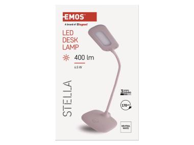 Zdjęcie: Lampa biurkowa LED Stellaróżowa EMOS