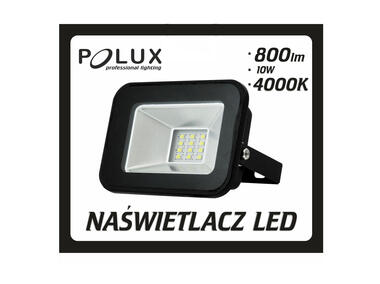 Zdjęcie: Projektor LED 10 W 120 stopni  IP65 czarny POLUX
