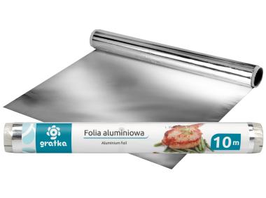 Zdjęcie: Folia aluminiowa 10 m - 28 cm rolka GRATKA