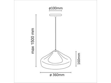 Zdjęcie: Lampa wisząca Gavle E27 IL MIO