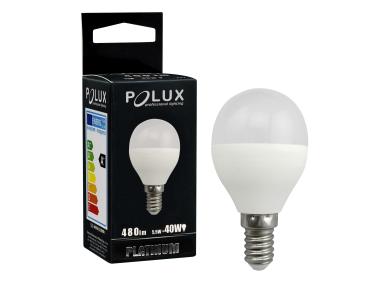 Zdjęcie: Żarówka LED G45 E14  4,9 W 480 lm pc+aluminium POLUX