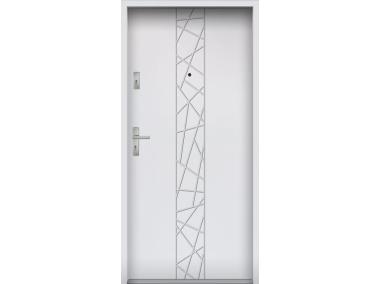 Zdjęcie: Drzwi wejściowe do mieszkań Bastion N-53 Biały 90 cm prawe OSPŁ KR CENTER
