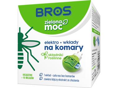 Zdjęcie: Elektrofumigator na komary Zielona Moc + 10 wkładów BROS