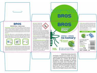 Zdjęcie: Elektrofumigator na komary Zielona Moc + 10 wkładów BROS