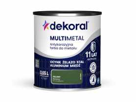 Farba do metalu Multimetal zielona 0,65 L DEKORAL
