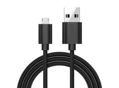 Zdjęcie: Kabel USB - Micro USB 1m czarny 2A LB0067 Black LIBOX