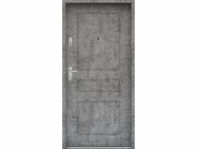Drzwi wejściowe do mieszkań Bastion T-56 Beton srebrny 90 cm prawe OSP KR CENTER