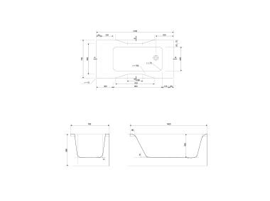 Zdjęcie: Wanna Pure SP 140x70 cm CERSANIT