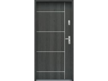 Zdjęcie: Drzwi wejściowe do mieszkań Bastion A-65 Grafit 90 cm lewe OSP KR CENTER