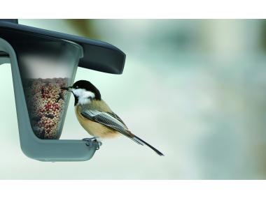 Zdjęcie: Karmnik dla ptaków Birdfeed Double szary kamienny PROSPERPLAST