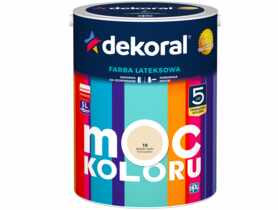 Farba lateksowa Moc Koloru beżowy jasny 5 L DEKORAL