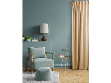 Zdjęcie: Zasłona welwetowa sztruks casual taupe 140x270 cm CHIC HOME